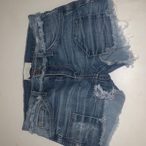 Gilded Intent denim shorts